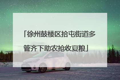 徐州鼓楼区拾屯街道多管齐下助农抢收夏粮