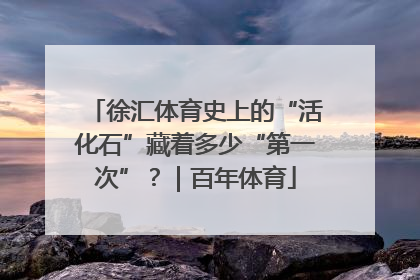 徐汇体育史上的“活化石”藏着多少“第一次”？｜百年体育