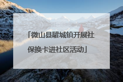 微山县驩城镇开展社保换卡进社区活动