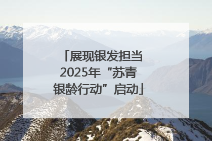 展现银发担当 2025年“苏青银龄行动”启动