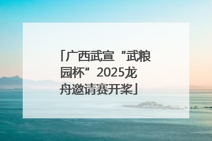 广西武宣“武粮园杯”2025龙舟邀请赛开桨