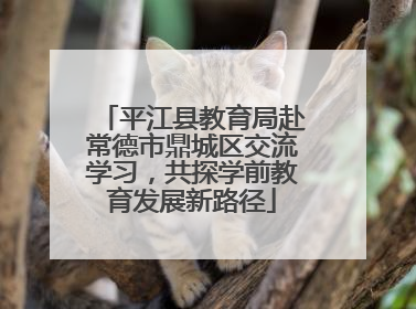 平江县教育局赴常德市鼎城区交流学习，共探学前教育发展新路径