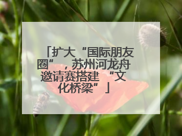 扩大“国际朋友圈”，苏州河龙舟邀请赛搭建 “文化桥梁”