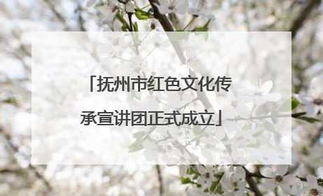 抚州市红色文化传承宣讲团正式成立