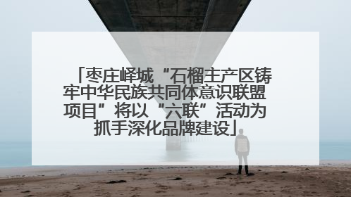 枣庄峄城“石榴主产区铸牢中华民族共同体意识联盟项目”将以“六联”活动为抓手深化品牌建设