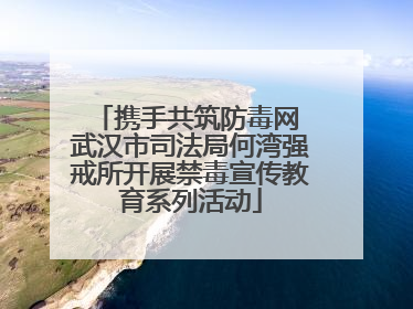 携手共筑防毒网 武汉市司法局何湾强戒所开展禁毒宣传教育系列活动