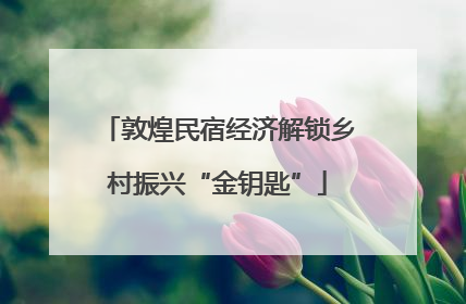 敦煌民宿经济解锁乡村振兴“金钥匙”