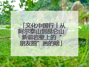 文化中国行丨从阿尔泰山到昆仑山 新疆岩壁上的“朋友圈”画的啥