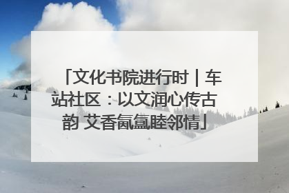 文化书院进行时｜车站社区：以文润心传古韵 艾香氤氲睦邻情