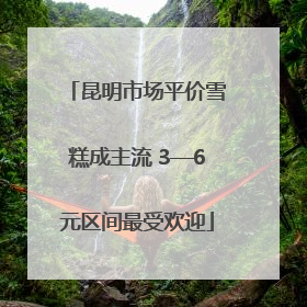 昆明市场平价雪糕成主流 3—6元区间最受欢迎