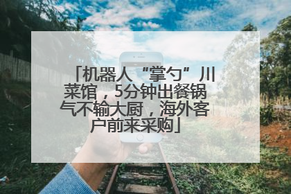 机器人“掌勺”川菜馆，5分钟出餐锅气不输大厨，海外客户前来采购