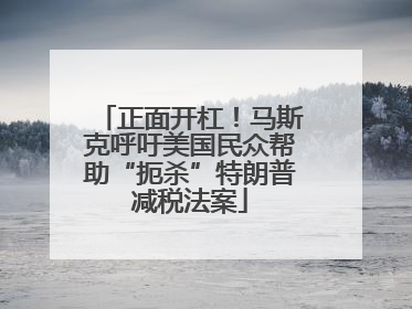 正面开杠！马斯克呼吁美国民众帮助“扼杀”特朗普减税法案