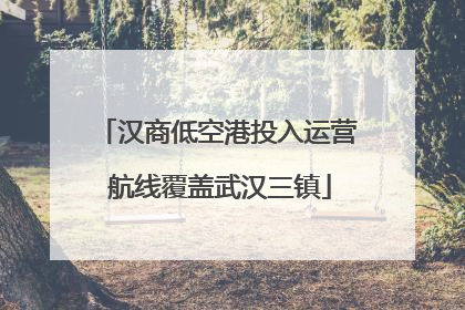 汉商低空港投入运营 航线覆盖武汉三镇
