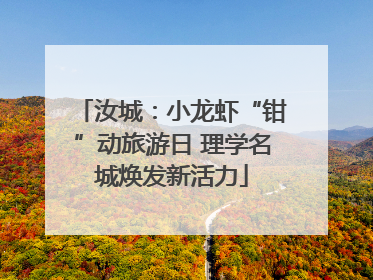 汝城：小龙虾“钳”动旅游日 理学名城焕发新活力