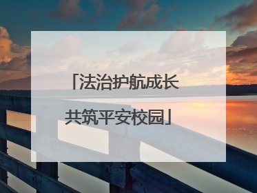 法治护航成长 共筑平安校园
