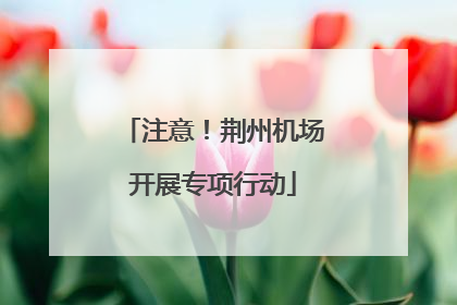 注意！荆州机场开展专项行动