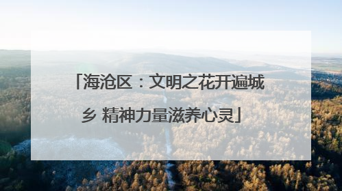 海沧区：文明之花开遍城乡 精神力量滋养心灵