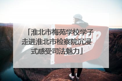 淮北市梅苑学校学子走进淮北市检察院沉浸式感受司法魅力