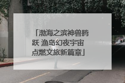 渤海之滨神兽腾跃 渔岛幻夜宇宙点燃文旅新篇章