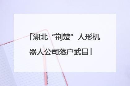 湖北“荆楚”人形机器人公司落户武昌