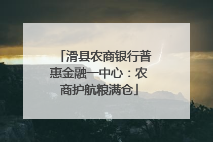 滑县农商银行普惠金融一中心：农商护航粮满仓
