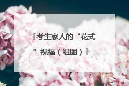 考生家人的“花式”祝福（组图）