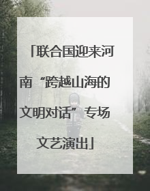 联合国迎来河南“跨越山海的文明对话”专场文艺演出
