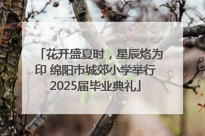 花开盛夏时，星辰烙为印 绵阳市城郊小学举行2025届毕业典礼