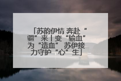 苏韵伊情 奔赴“疆”来丨变“输血”为“造血” 苏伊接力守护“心”生