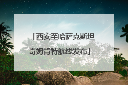 西安至哈萨克斯坦奇姆肯特航线发布
