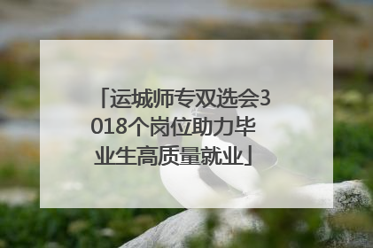 运城师专双选会3018个岗位助力毕业生高质量就业