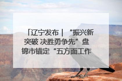 辽宁发布｜“振兴新突破 决胜勇争先”盘锦市锚定“五方面工作”力争全年地区生产总值增长5.5%左右