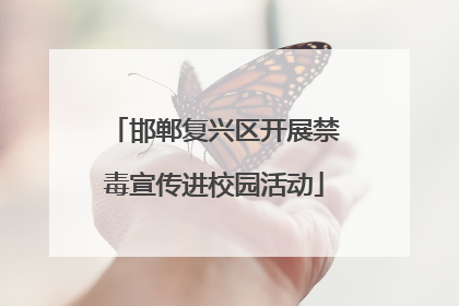 邯郸复兴区开展禁毒宣传进校园活动