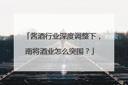 酱酒行业深度调整下，南将酒业怎么突围？