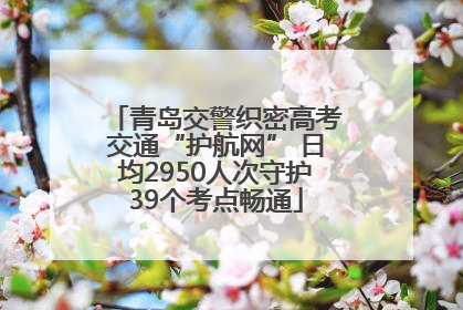 青岛交警织密高考交通“护航网” 日均2950人次守护39个考点畅通