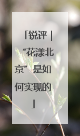 锐评｜“花漾北京”是如何实现的