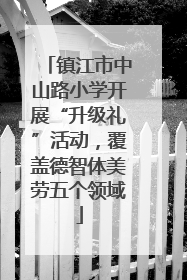 镇江市中山路小学开展“升级礼”活动，覆盖德智体美劳五个领域