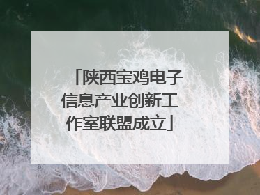 陕西宝鸡电子信息产业创新工作室联盟成立