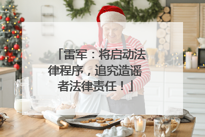 雷军：将启动法律程序，追究造谣者法律责任！