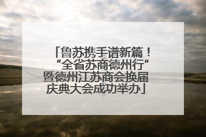 鲁苏携手谱新篇！“全省苏商德州行”暨德州江苏商会换届庆典大会成功举办