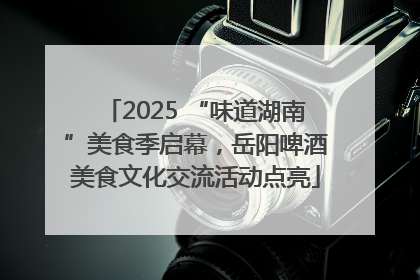 2025 “味道湖南”美食季启幕，岳阳啤酒美食文化交流活动点亮