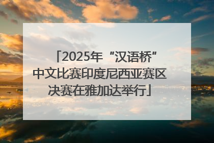 2025年“汉语桥”中文比赛印度尼西亚赛区决赛在雅加达举行
