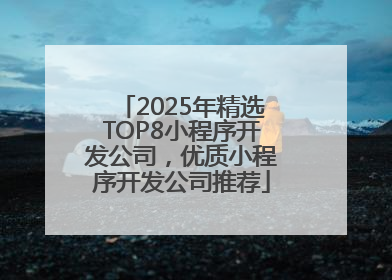 2025年精选TOP8小程序开发公司，优质小程序开发公司推荐