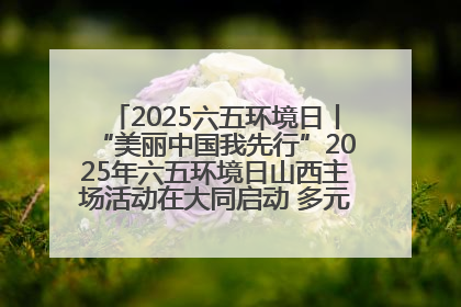 2025六五环境日丨“美丽中国我先行”2025年六五环境日山西主场活动在大同启动 多元形式绘就生态画卷