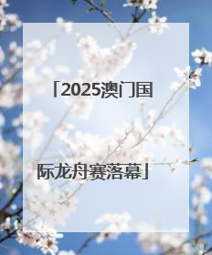 2025澳门国际龙舟赛落幕