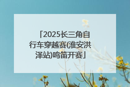 2025长三角自行车穿越赛(淮安洪泽站)鸣笛开赛