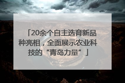 20余个自主选育新品种亮相，全面展示农业科技的“青岛力量”